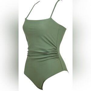 One Piece Green Bathing Suit, Medium